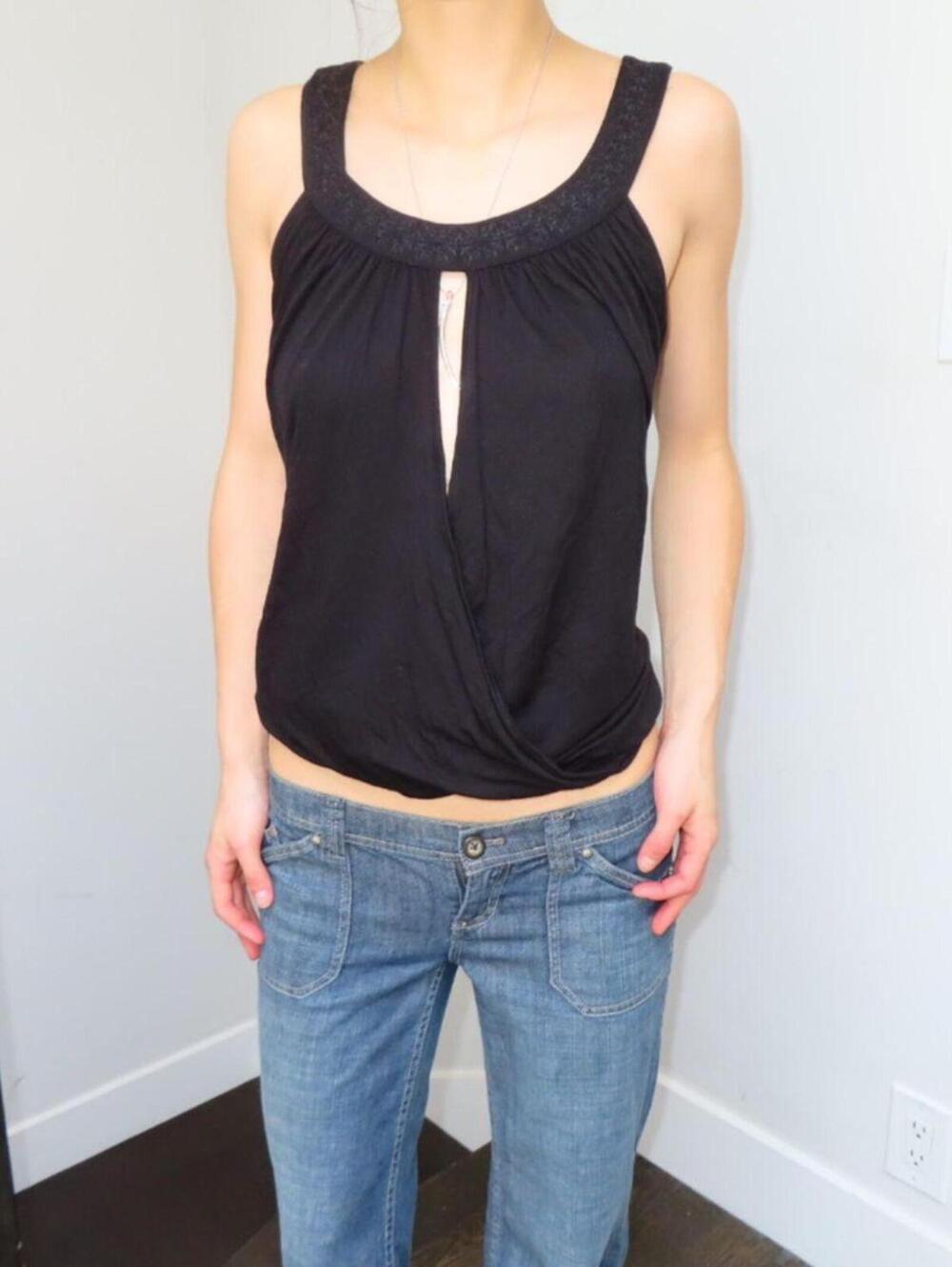 Women's Black Vests-tanks-cami